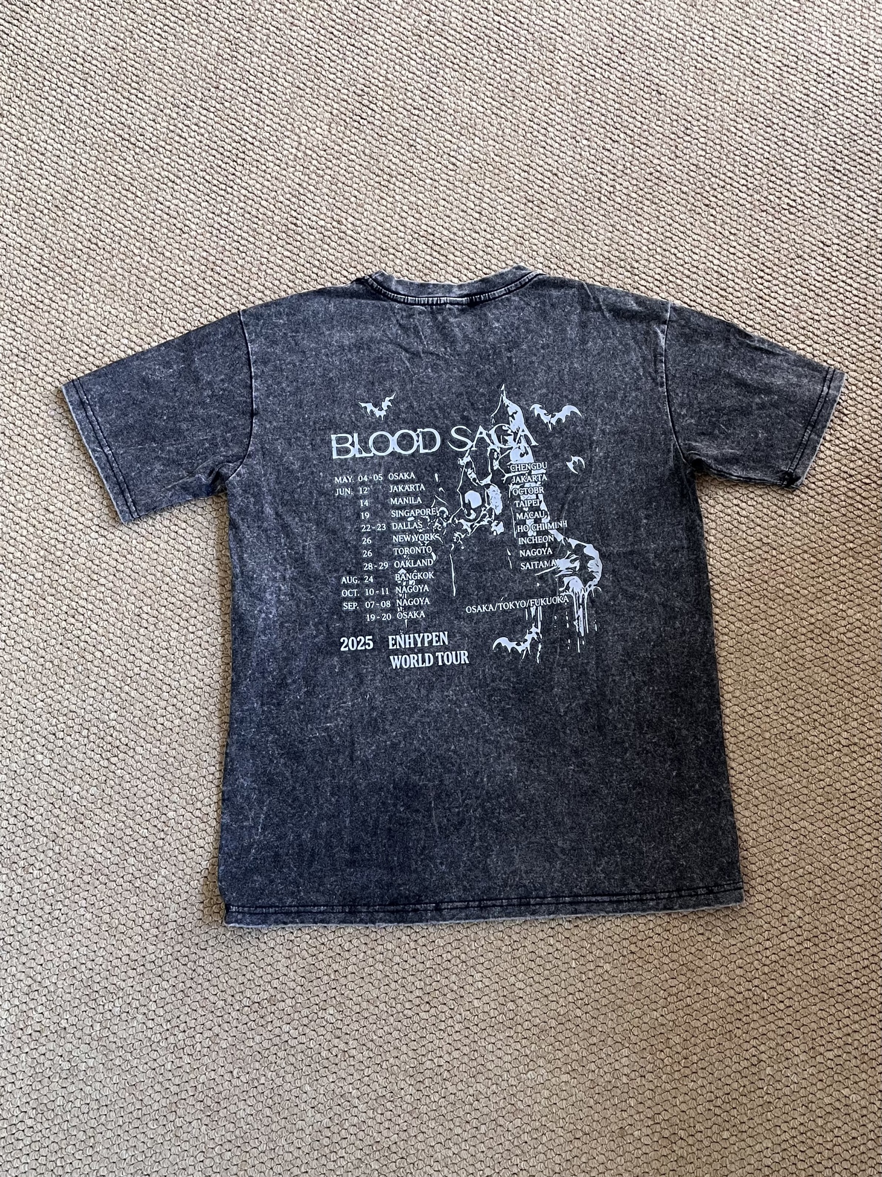 ENHYPEN concert inspired blood saga world tour print tshirt