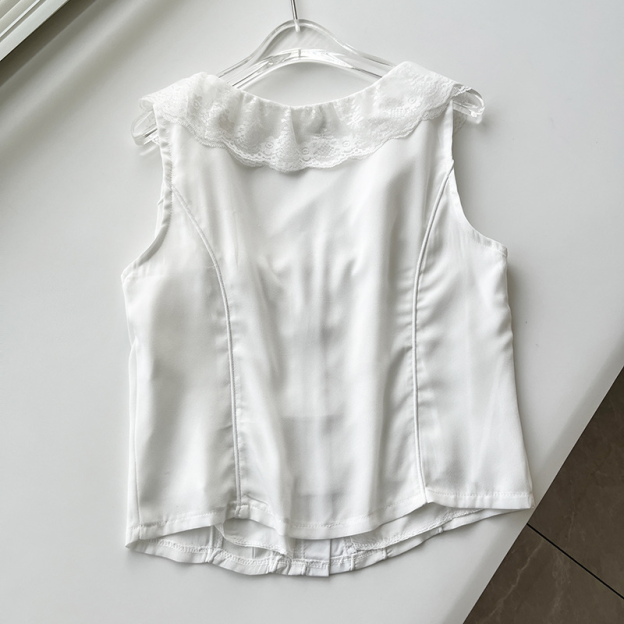 Lace Camisole Vest Low Waist Fishtail Half Skirt Set-Twice Nayeon