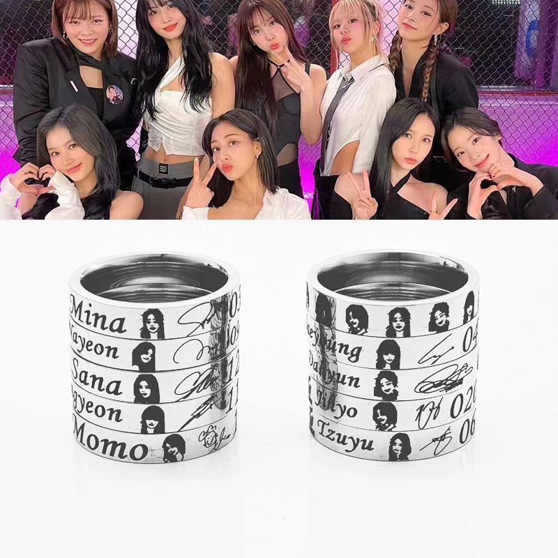 Twice Fanmade Birthdate Signature Ring 