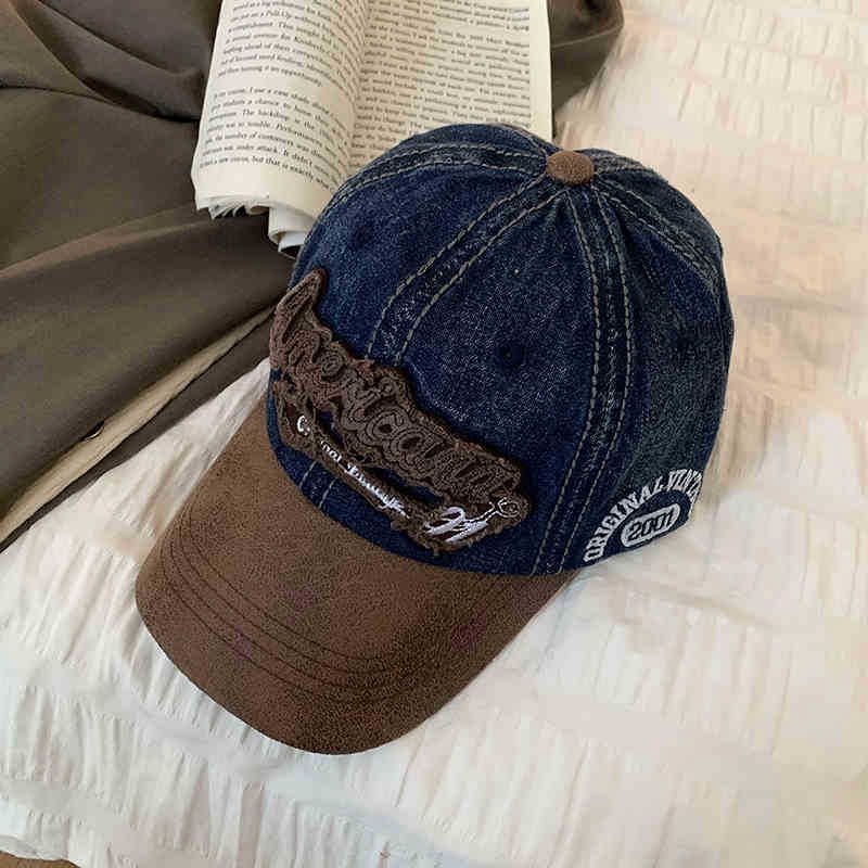 Heeseung Vintage American denim baseball cap