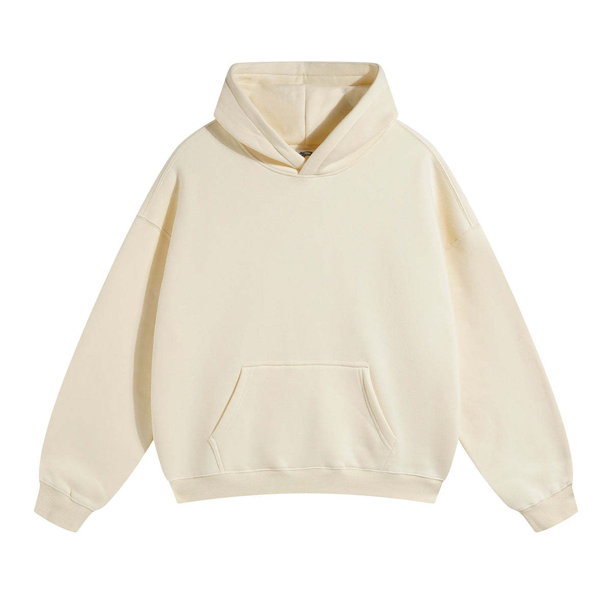 Cream&Pink-Oversized hoodie sets