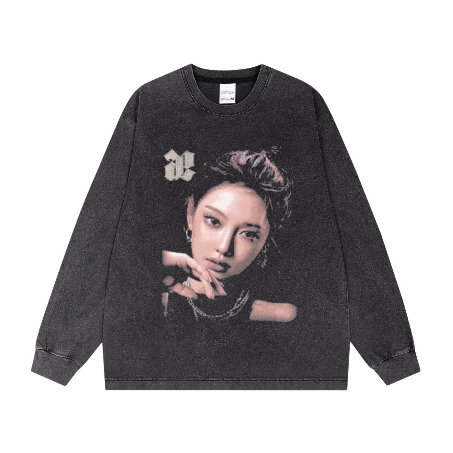 AESPA Custom Member Printed Retro Washed T-Shirt