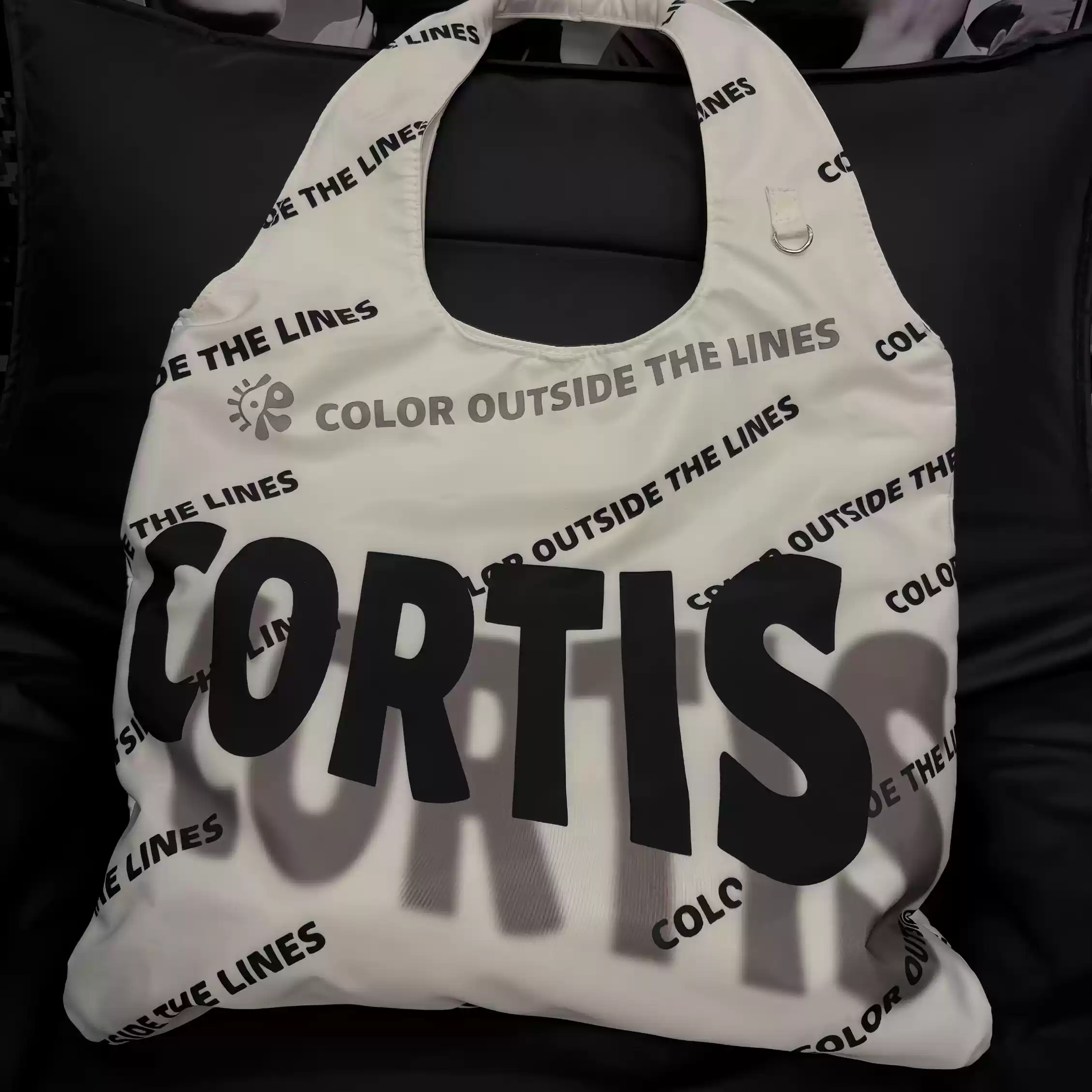 CORTIS Letter Print Casual Tote Bag