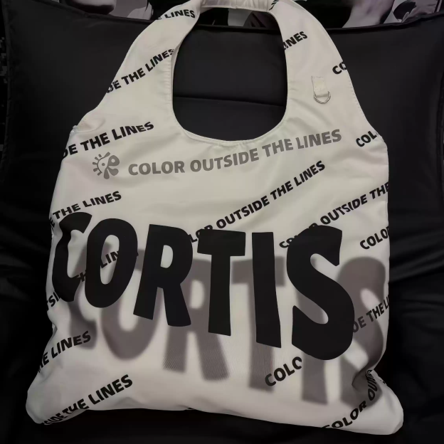 CORTIS Letter Print Casual Tote Bag