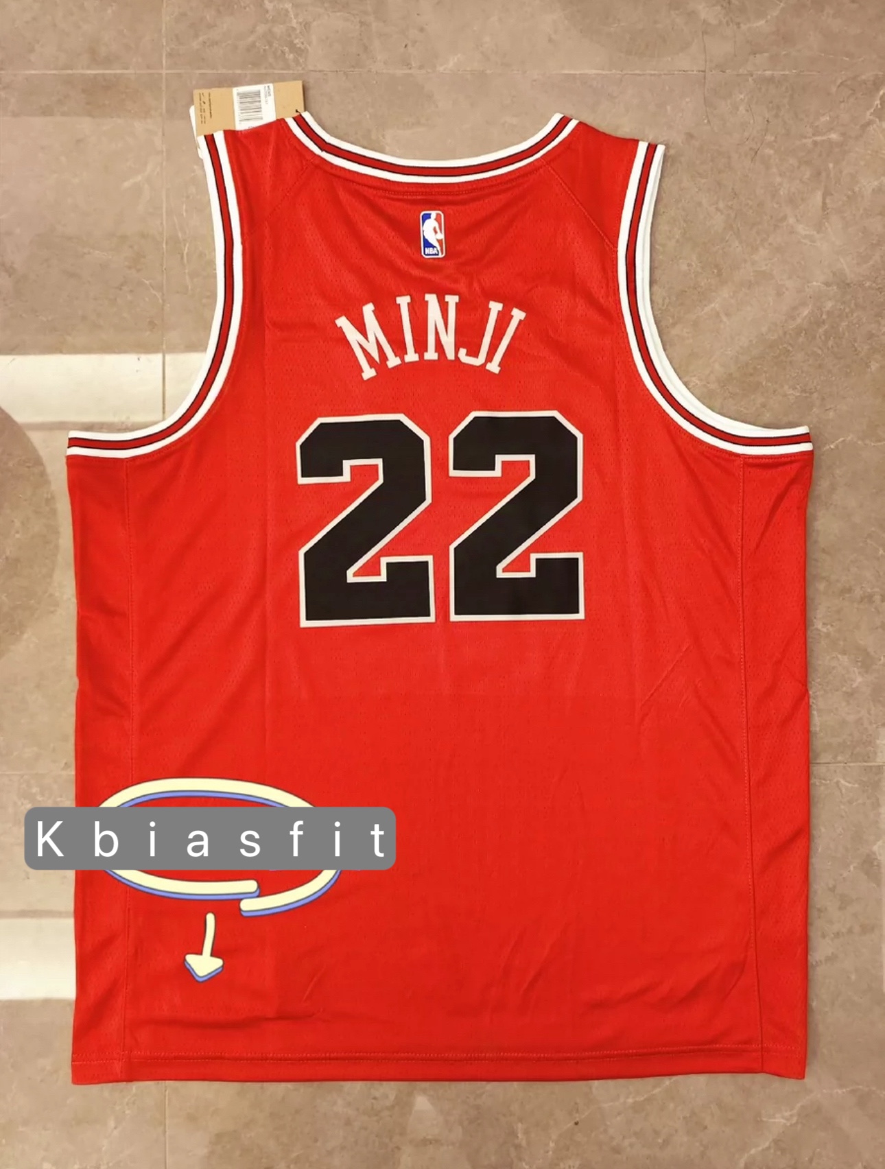 NEWJEANS MINJI customized Chicago Bulls 22 Jersey