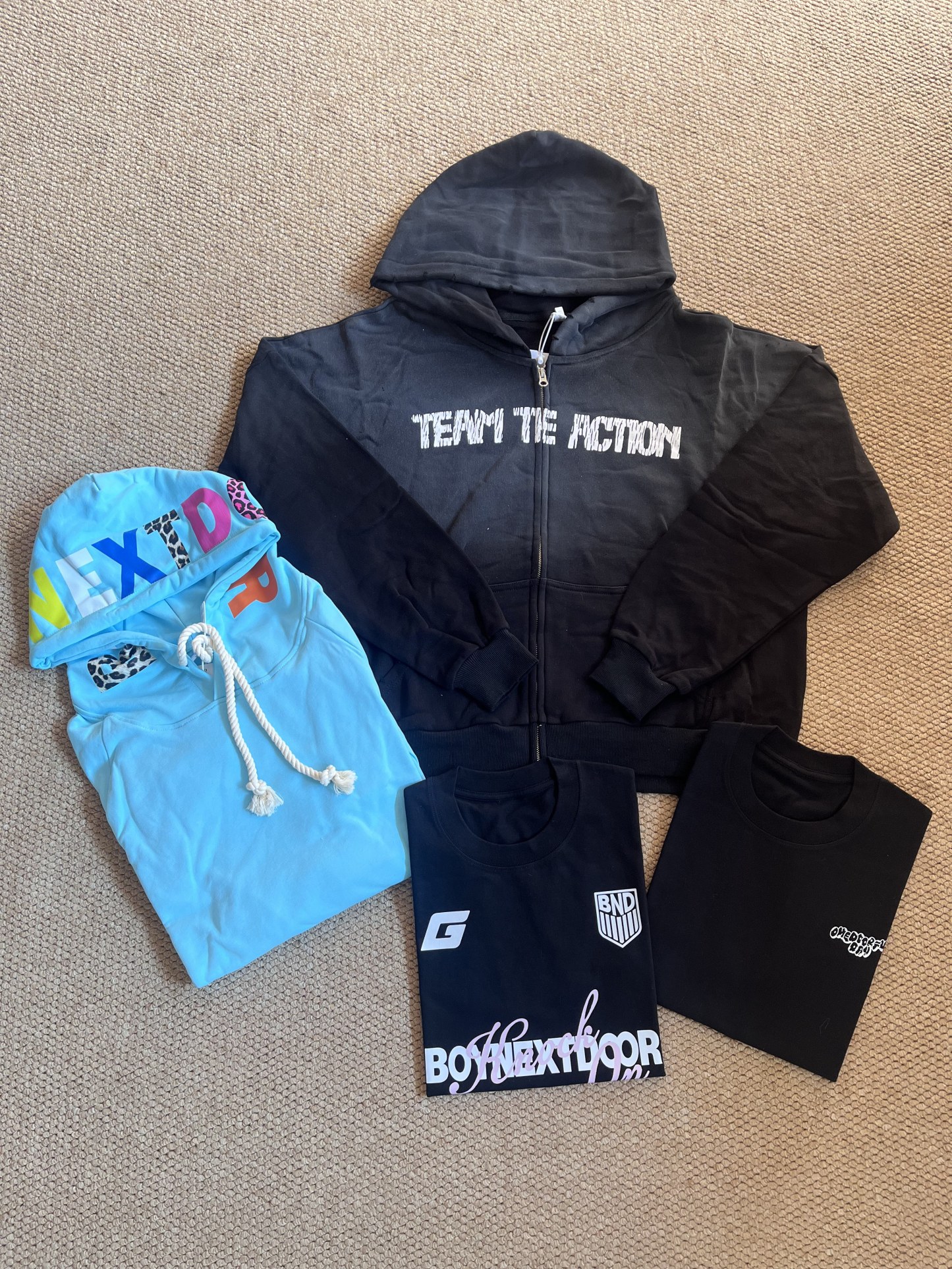 Boynextdoor The Action Merch Inspired Zip-up Hoodie