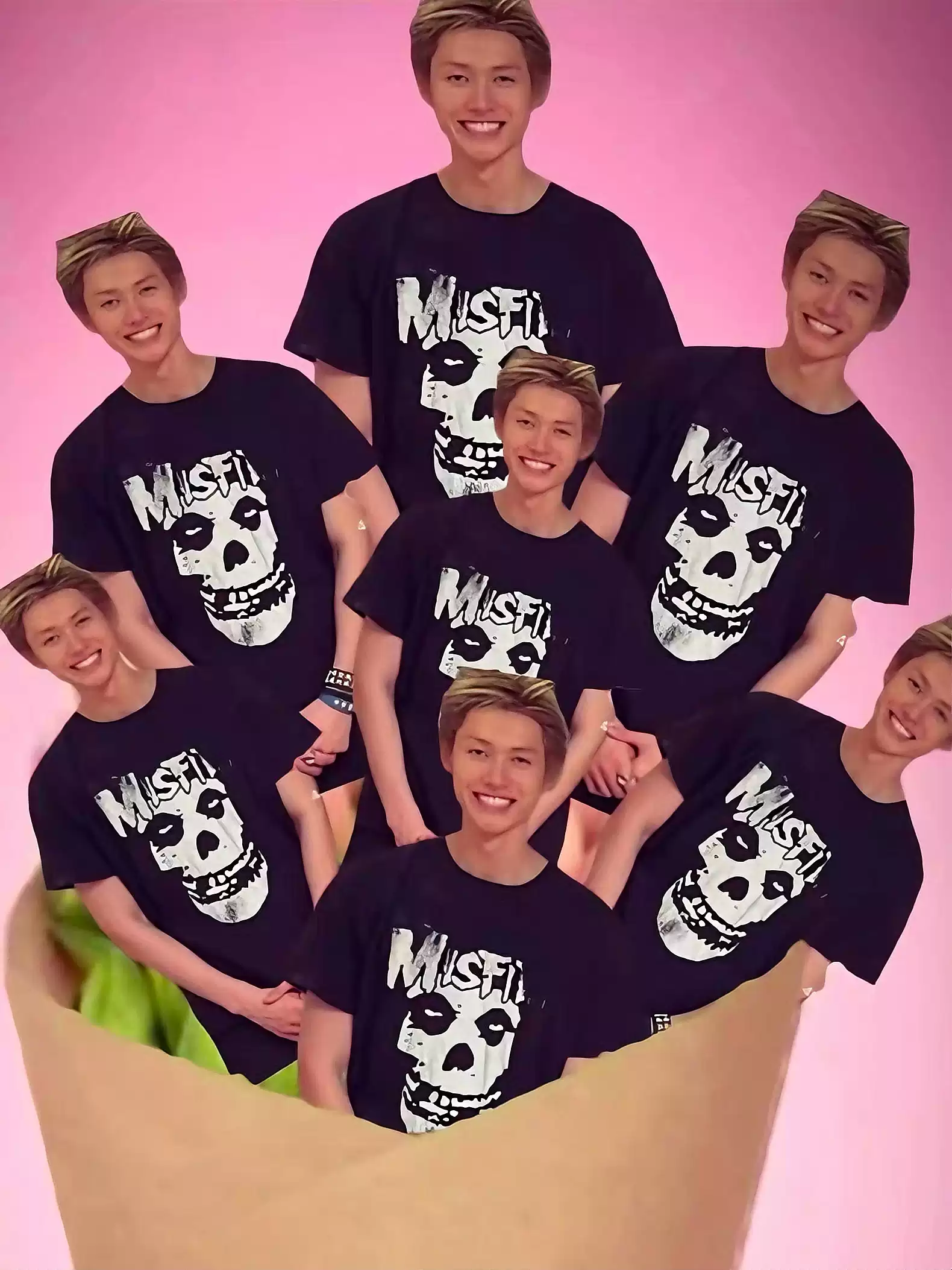 Cortis Martin Justin Biber Inspired Misfits Classic Fiend Skull Graphic T-Shirt