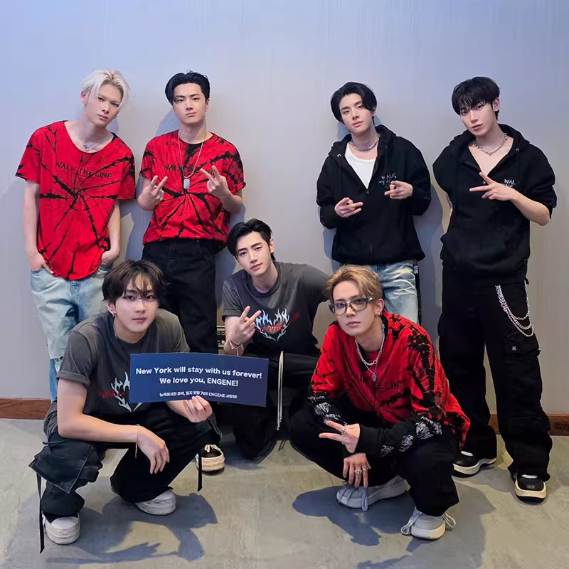 ENHYPEN World Tour WALK THE LINE IN U.S Merch Inspired Zip-up Hoodie