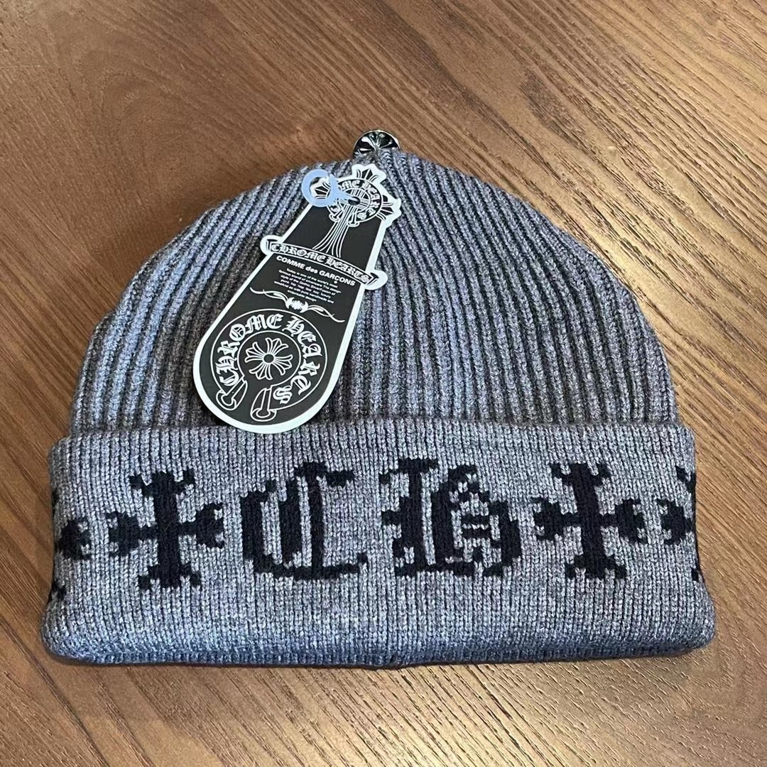 Enhypen NIKI inspired chrome hearts knit beanie hat