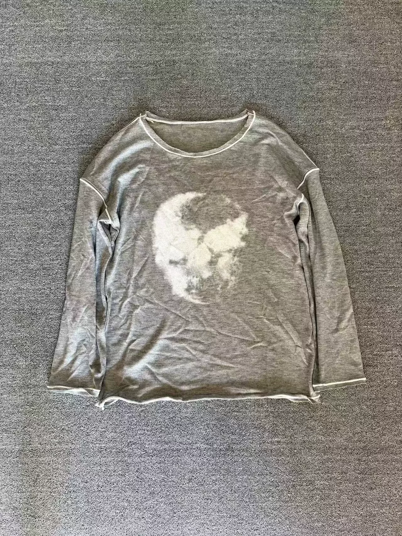 Cortis Juhoon Inspired Heathered Wool Long Sleeve Top