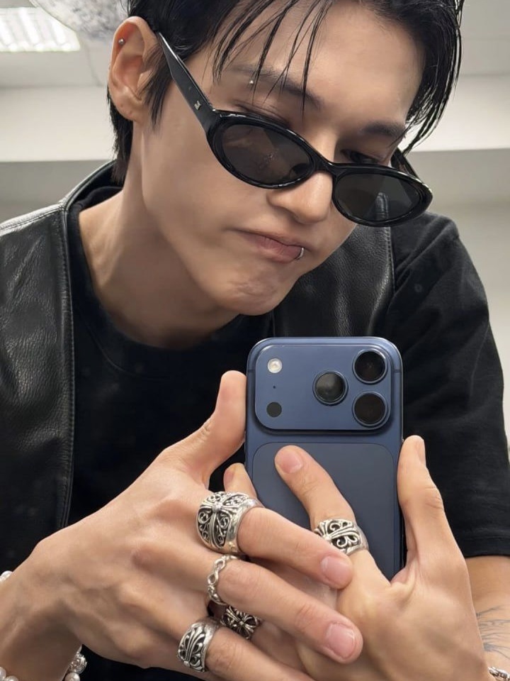 Ateez Wooyoung inspired chrome hearts ring