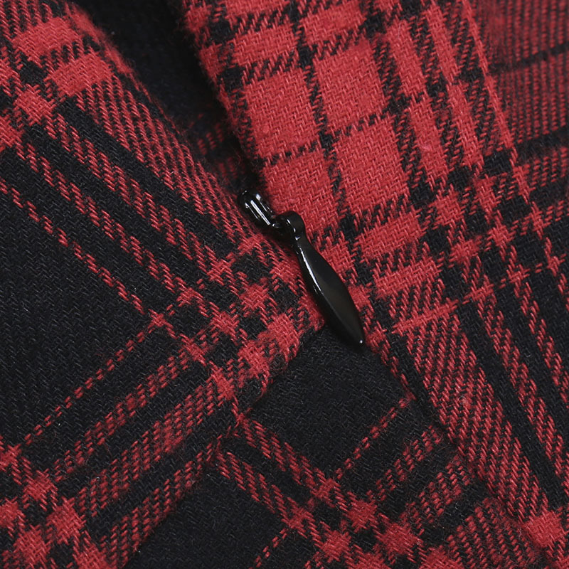 Red Plaid Lace Tube Dress-Straykids concert outfitidea for STAY