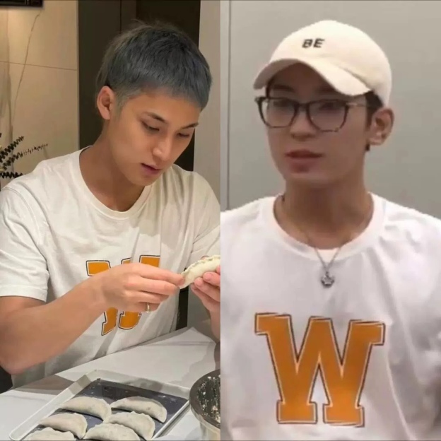SEVENTEEN Wonwoo & Mingyu  INSPIRED W Logo T-Shirt 