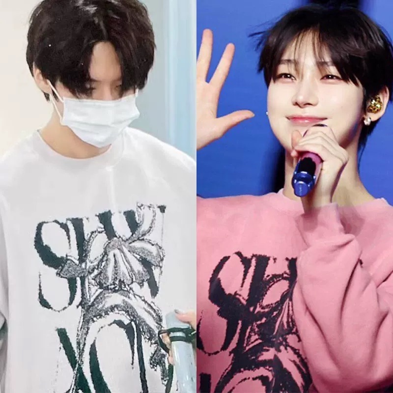 Stray Kids Lee Know & ENHYPEN Sunoo Inspired Graphic Crewneck hoodie