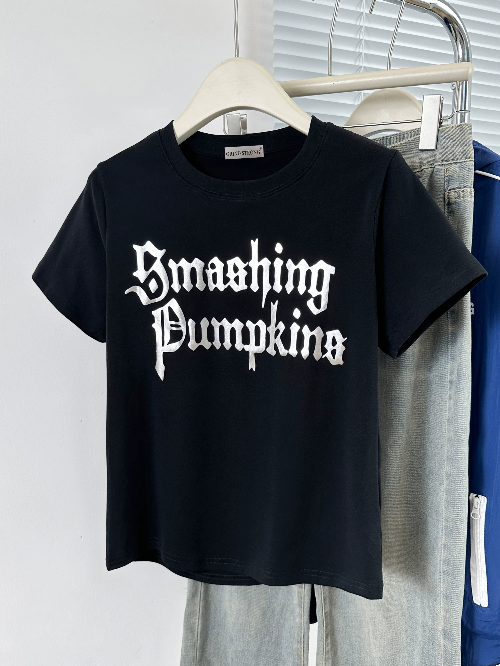 Cortis James Inspired Smashing Pumpkins Gothic Logo Black Unisex T-Shirt