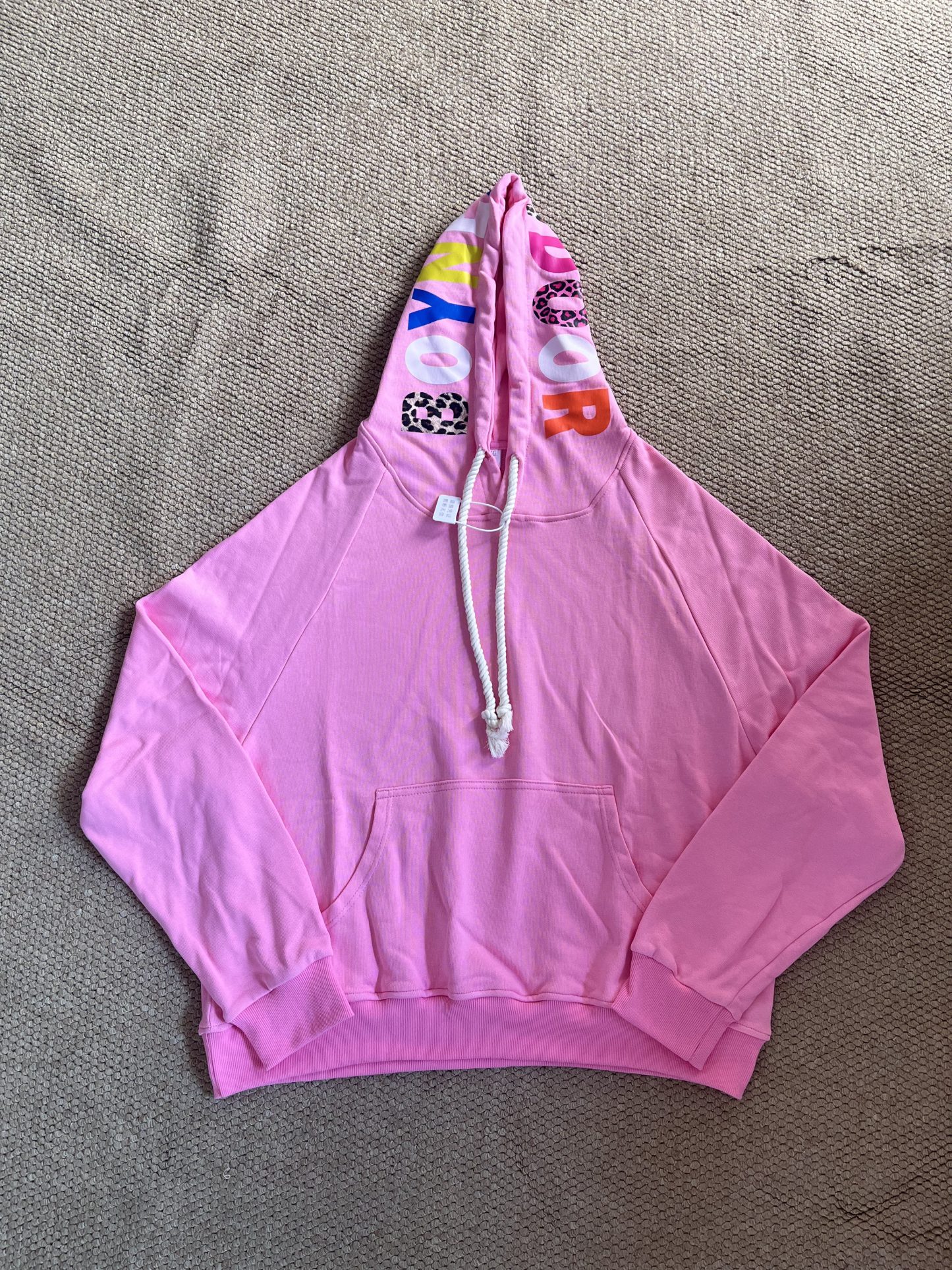 BND one and only stage inspired PINK HOODIE-boynextdoor