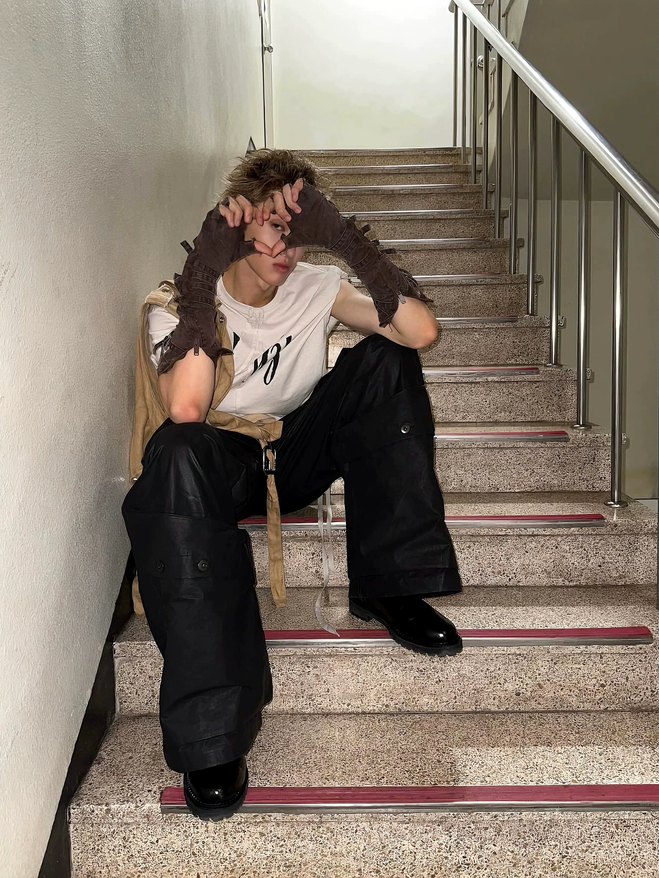 Cortis Martin Inspired Holy Letter Asymmetric Deconstructed Oversized Tee