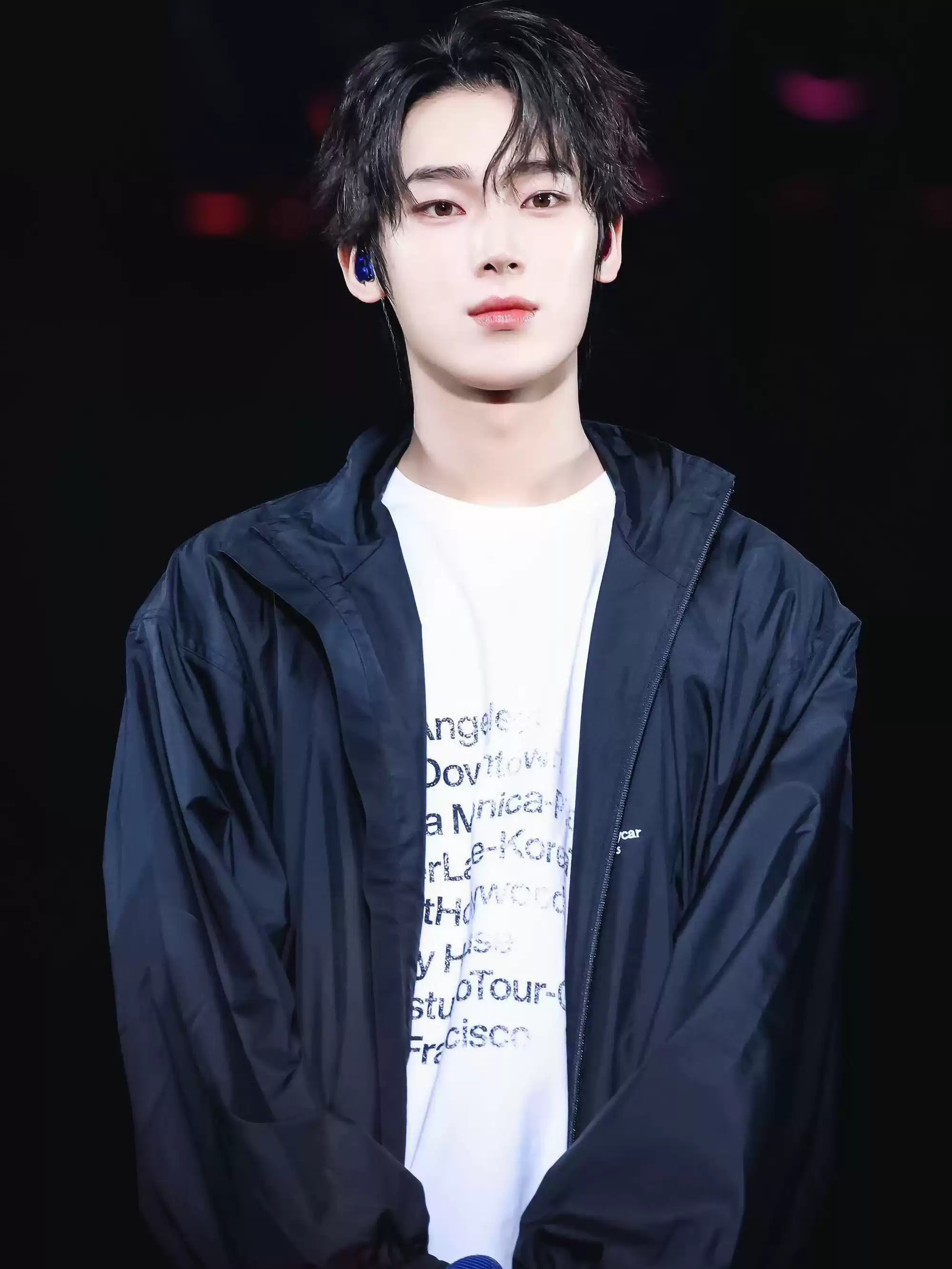 Enhypen Sunoo Inspired LA City Names Blurry Print T-Shirt