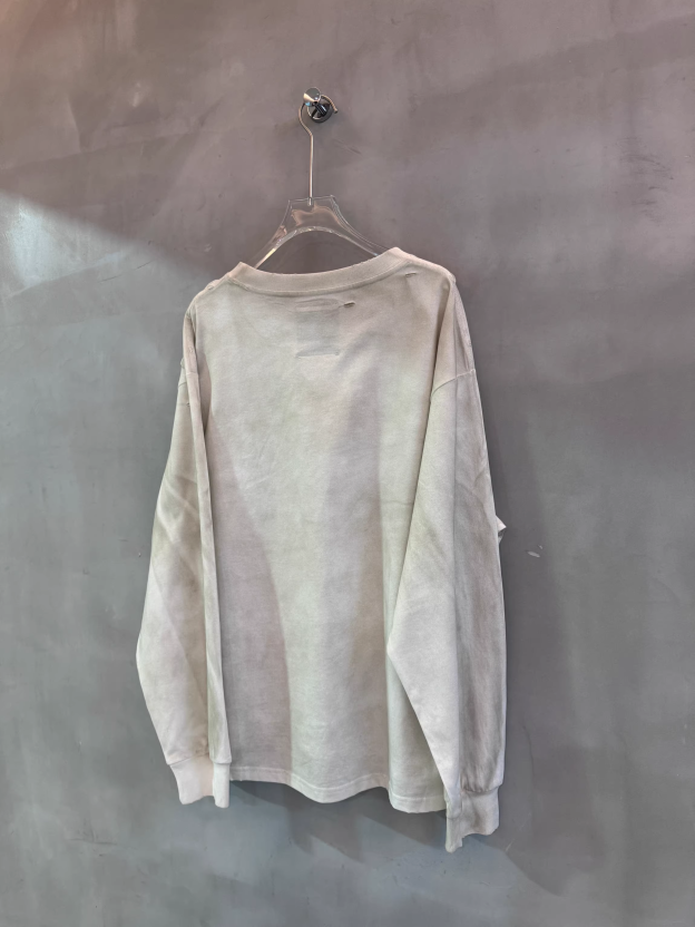 Cortis Martin Inspired Dalmatian Print Distressed Long Sleeve Tee