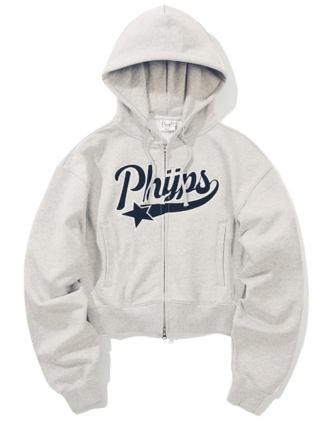 NewJeans&NMIXX&GIDLE Inspired Embroidered Letter Zip-Up Hoodie