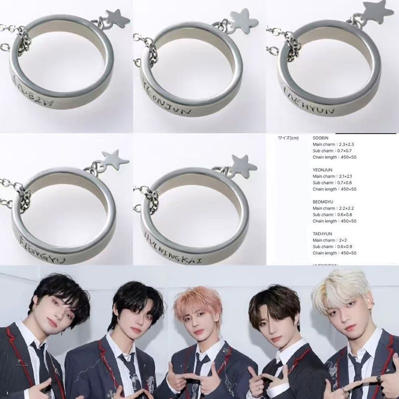 TXT World Tour Act Tomorrow Merch Inspired Ring Necklace