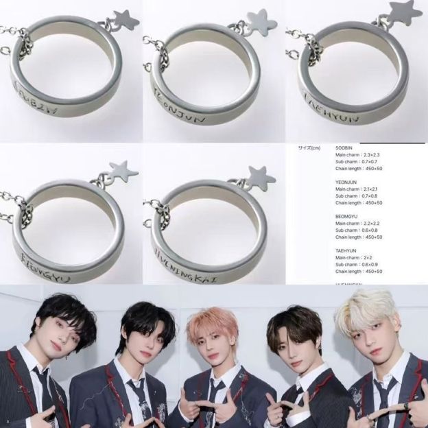 TXT World Tour Act Tomorrow Merch Inspired Ring Necklace