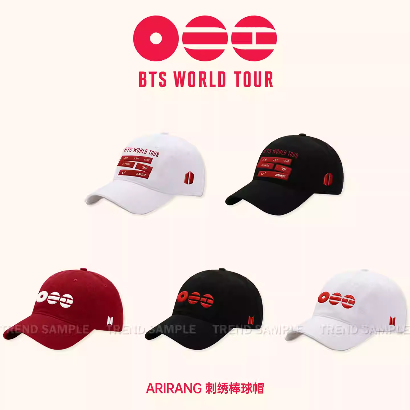 BTS Arirang Merch Inspired Embroidered Baseball Cap