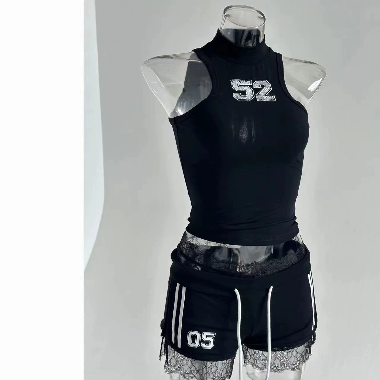 Sleeveless athletic tank and shorts set-Straykids concert outfitidea for STAY