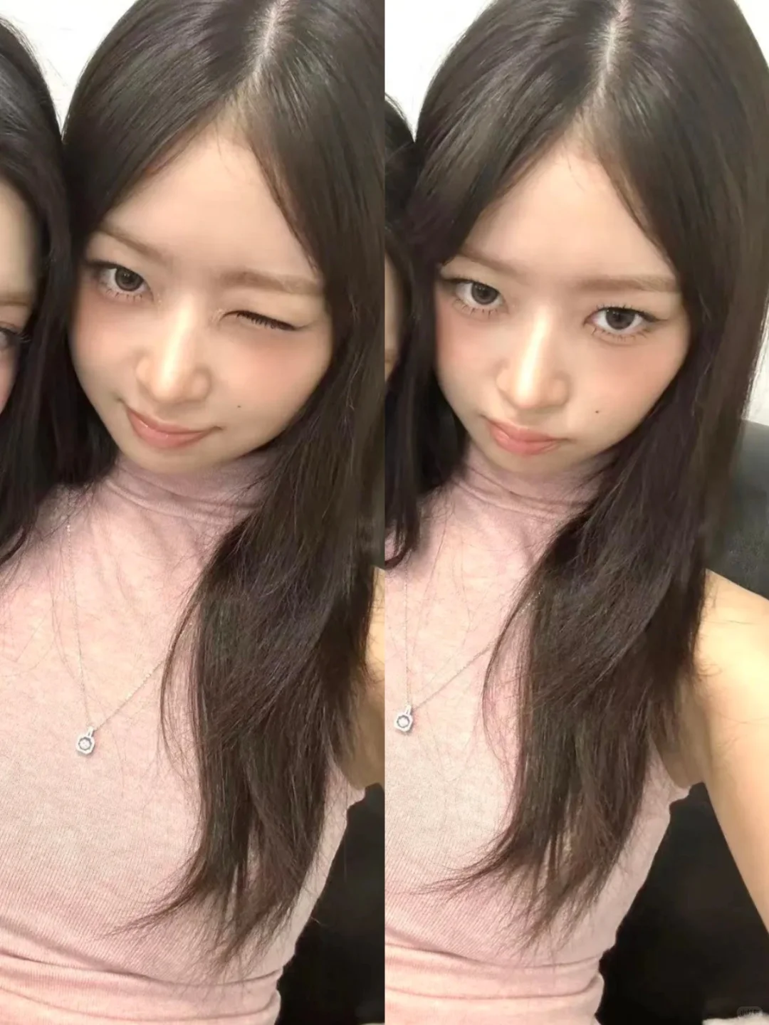 IVE REI Inspired Pink Turtleneck Sleeveless Knit Top