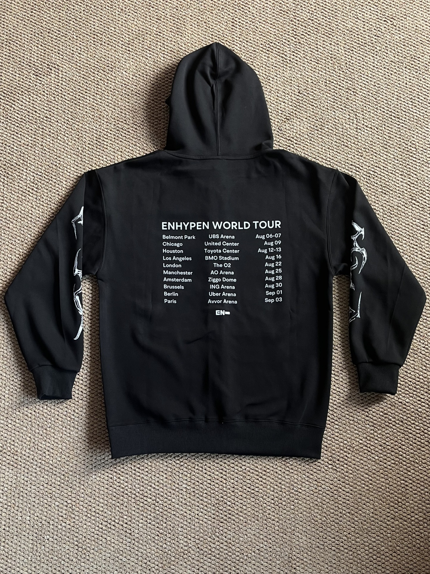 ENHYPEN World Tour WALK THE LINE IN US Merch Inspired Zip-up Hoodie