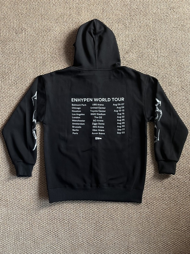 ENHYPEN World Tour WALK THE LINE IN US Merch Inspired Zip-up Hoodie