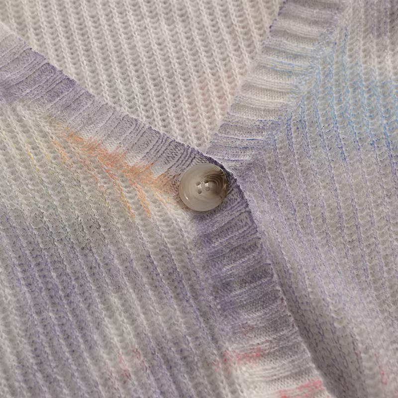 Jennie Tie-dye knit cardigan-Blackpink Jennie