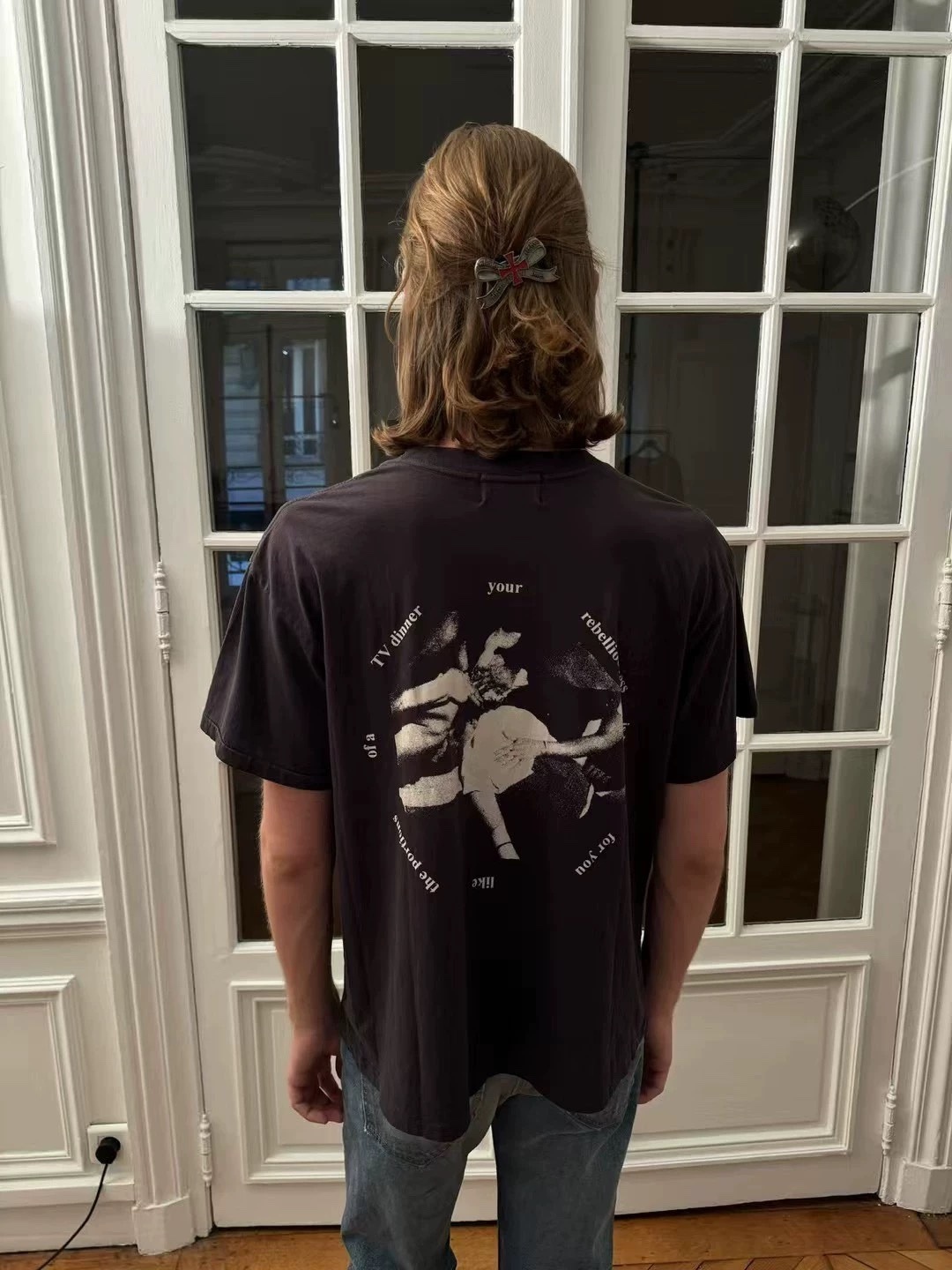 Enhypen Niki inspired Bandage Face Print tshirt