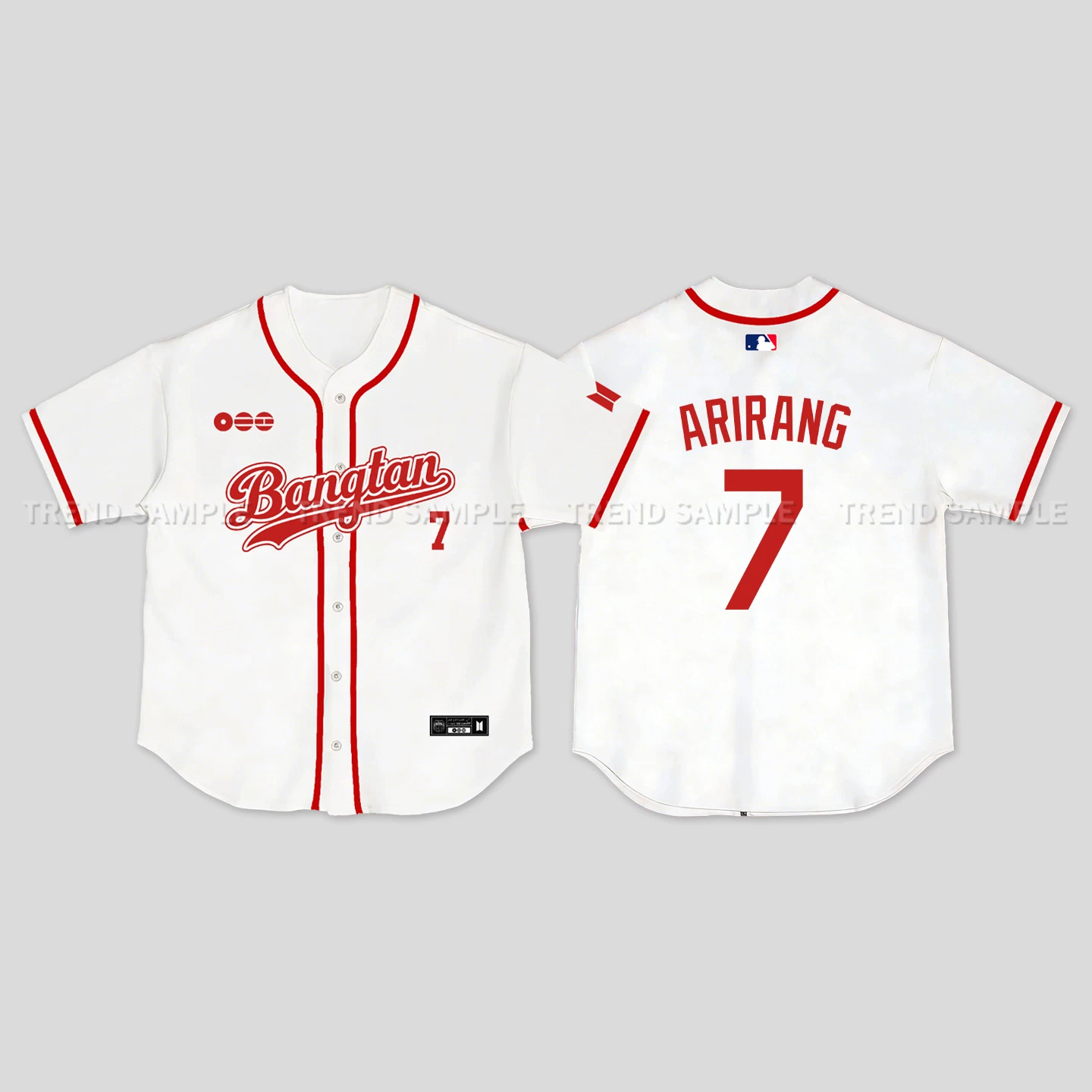 BTS ARIRANG World Tour Inspired Bangtan Baseball Jersey