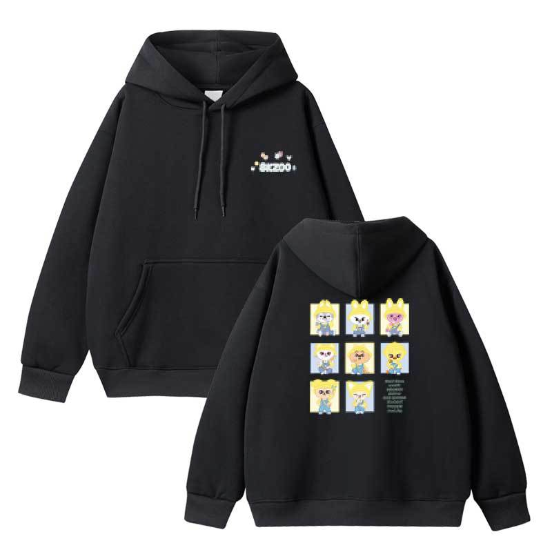 STRAYKIDS 2025 SKZOO POPUP STORE CARTOON HOODIE-Straykids