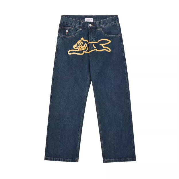 Cortis Juhoon Inspired Ice Cream Running Dog Denim Jeans