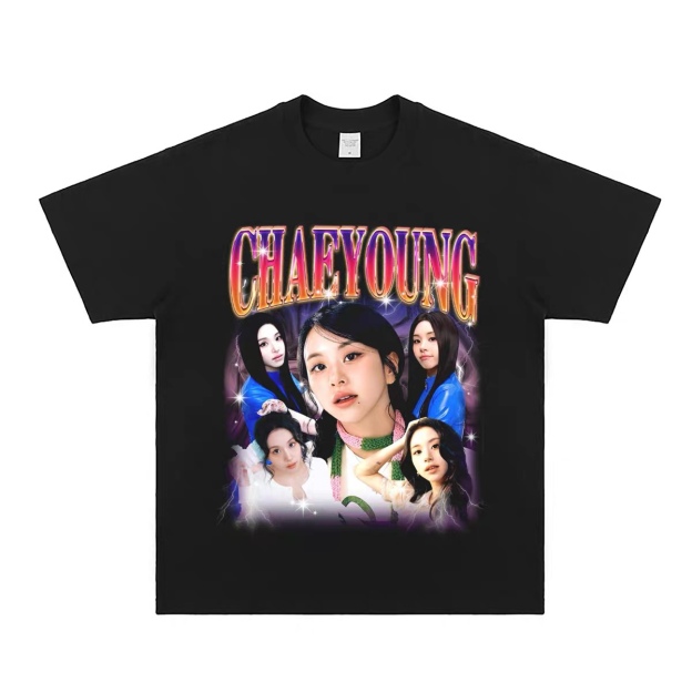 TWICE Custom Member Printed Retro Washed T-Shirt