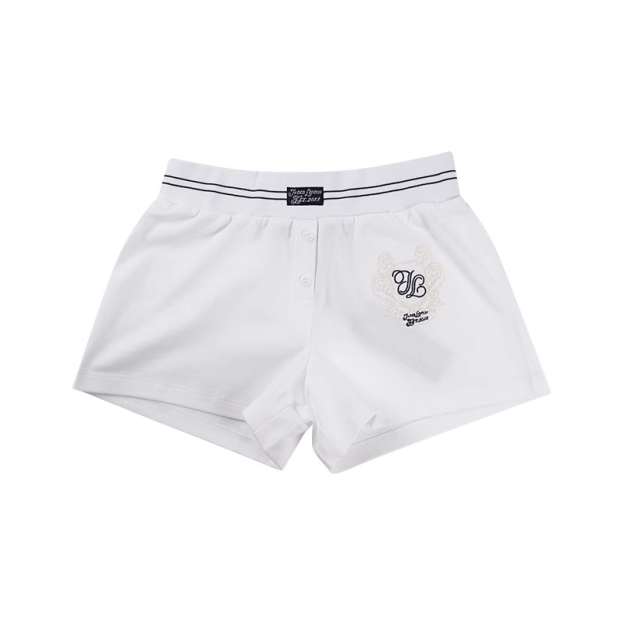 Blackpink Jennie White Polo Shirt Shorts Set