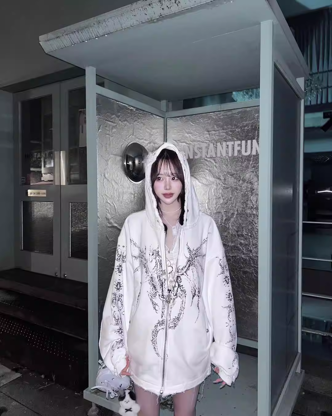 ENHYPEN Heeseung Inspired Dragon Print Hoodie