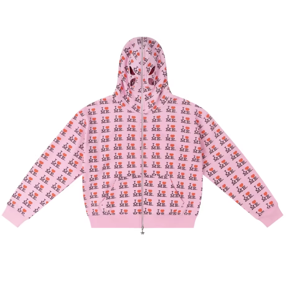 ILLIT NOT CUTE ANYMORE Inspired I HEART ME Print Tracksuit Set