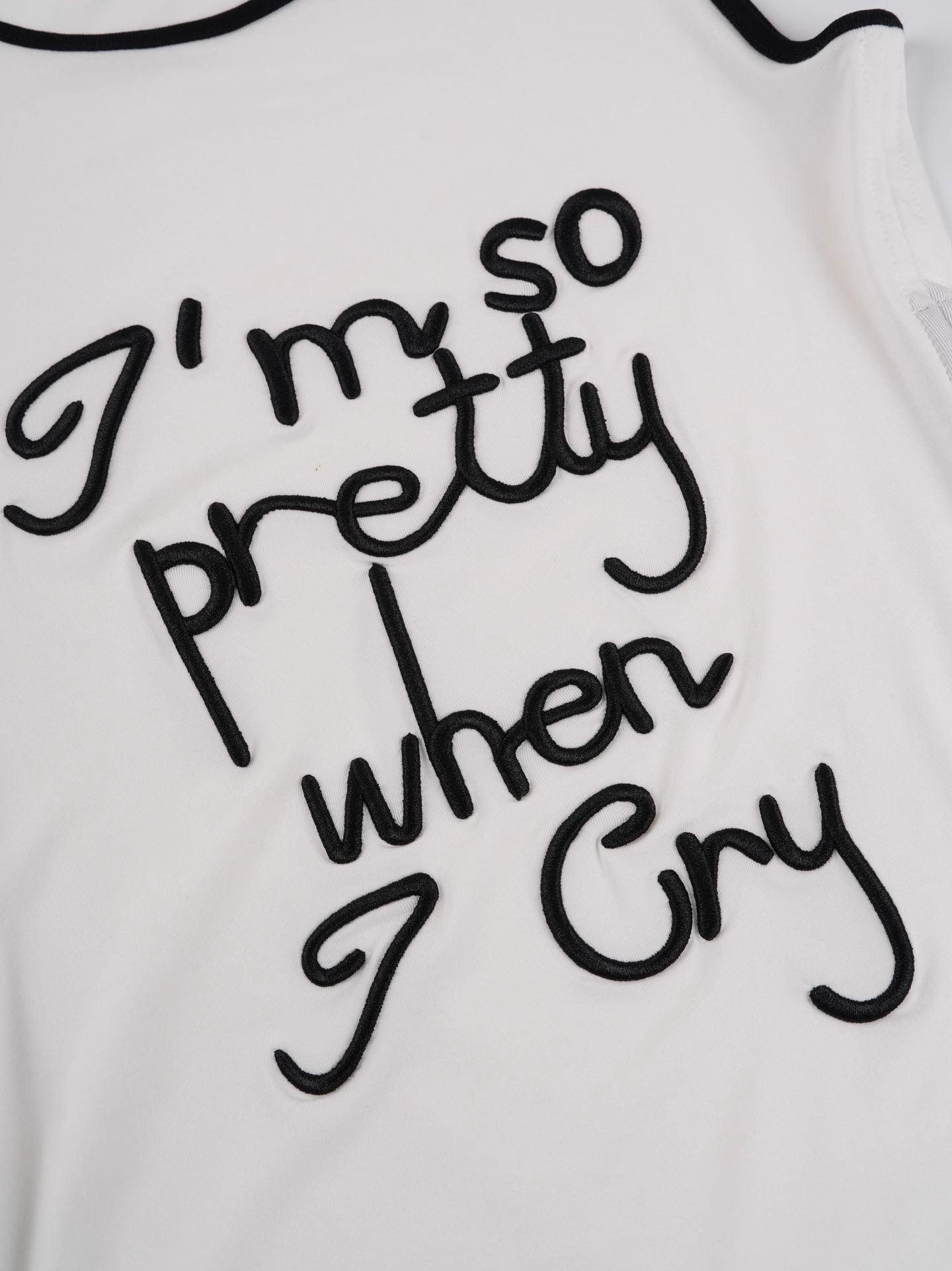 Blackpink Jennie Inspired Embroidered Fitted Tank