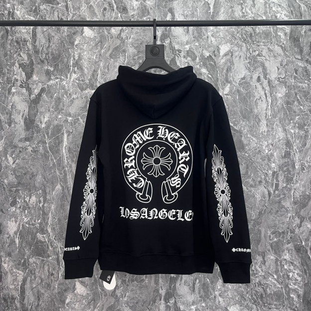 Ateez Wooyoung Inspired Chrome Hearts Style Cross Print Hoodie
