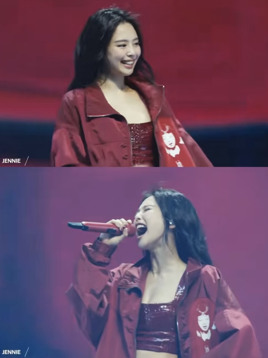 Blackpink Jennie Inspired Coachella Burgundy Jacket  
