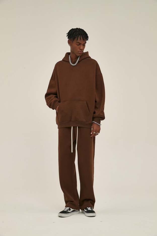 Coffee&Brown-Oversized hoodie sets