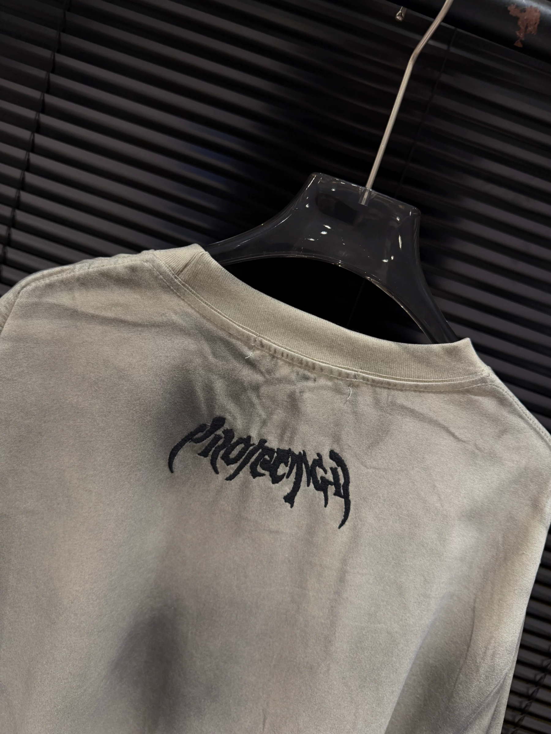 Boynextdoor Jaehyun Inspired Spray Dyed Gothic Logo Oversized T-Shirt