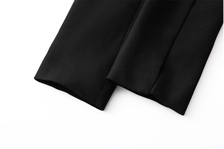 Blackpink Jennie Inspired Black Round-Neck Cropped Jacket