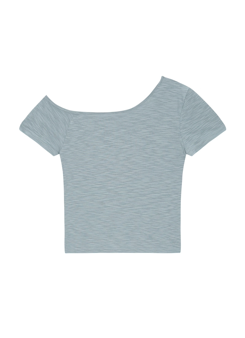 Aespa Winter Inspired Asymmetric Off Shoulder Baby Top
