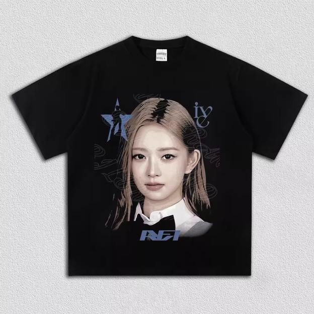 IVE Member Retro Portrait Graphic T-Shirt