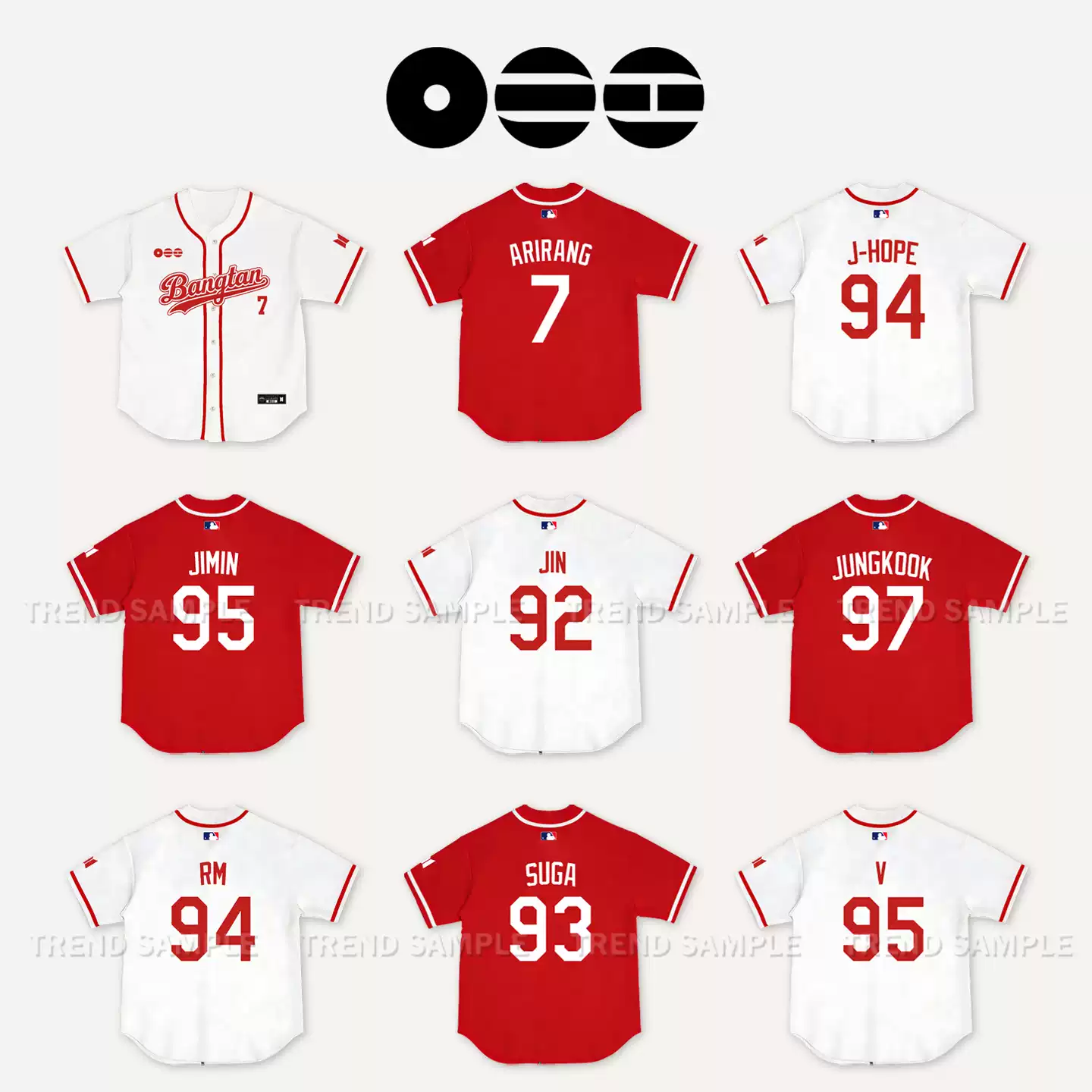 BTS ARIRANG World Tour Inspired Bangtan Baseball Jersey