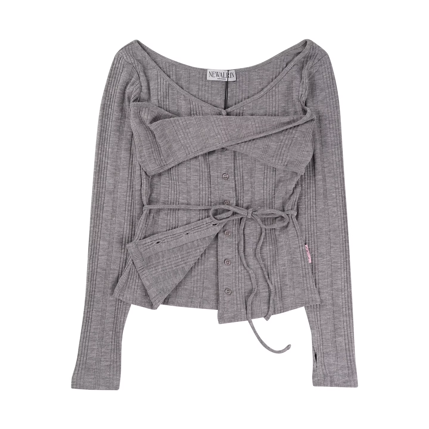 BabyMonster Ahyeon Inspired Long Sleeve Slim Fit Cardigan